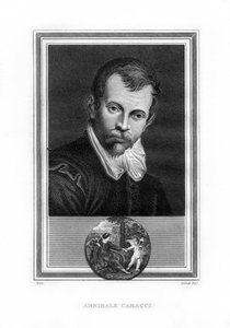 Annibale Carracci、イタリアのバロック時代の画家、1825年。 作： John Corner