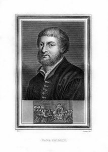 ハンスホルバインザヤンガー、ドイツ北部ルネサンスの画家、1825年。 作： John Corner