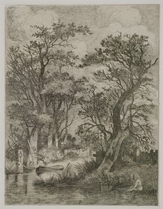 リバーシーン、パブ。 J.＆W.フリーマン作、1821年 作： John Crome