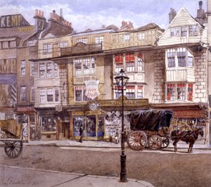ビショップスゲート ストリート、ロンドン、1886 年 作： John Crowther
