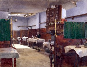 コック タバーン、フリート ストリート、ロンドン、1881 年 作： John Crowther