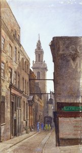 ガーリック・ヒル、シティ・オブ・ロンドン、1882年 作： John Crowther
