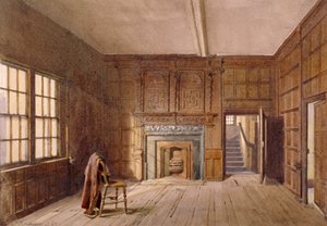 1887年、ロンドン、イズリントンのキャノンベリー・ハウスのサー・ジョン・スペンサーの部屋の内観 作： John Crowther