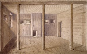 ホワイト リヨン刑務所の内部ビュー、ボロー ハイ ストリート、サザーク、ロンドン、1887 年