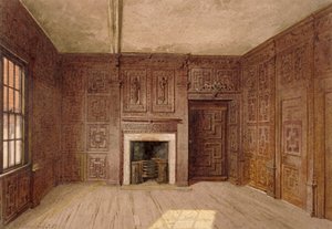 コンプトン オーク ルーム、キャノンベリー ハウス、イズリントン、ロンドン、1887 年の内部ビュー 作： John Crowther