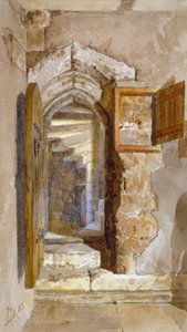 ロンドン塔内のソルト タワーの内部ビュー、1883 年 作： John Crowther