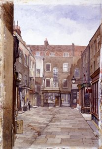 1883年、ロンドン・ウォールの皮革販売業者の建物 作： John Crowther