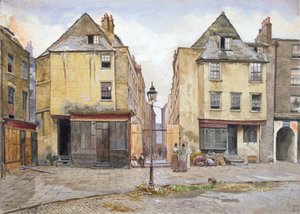ロンドン、ウェストミンスターのリンカーン・コート、1878年頃 作： John Crowther