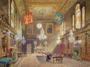 マーサーズカンパニーのリバリーホール、1901 作： John Crowther
