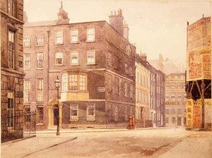 ノーフォーク・ストリート、1880年頃（水彩画）