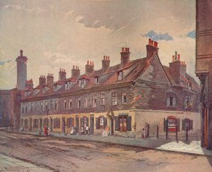 パイストリート、ウェストミンスター、ロンドン、1883年1926年の古い家 作： John Crowther