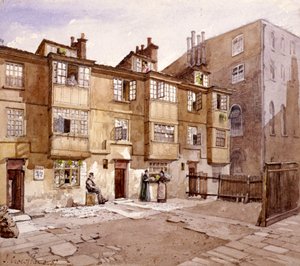 ポールの路地、オーストラリア アベニュー、ロンドン、1887 作： John Crowther