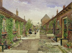 Skinners &39;Alms Houses、Mile End Road、Stepney、1883