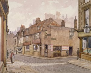 1887年、ロンドンのバーモンジーにあるパブリックハウス「エンジェル」。 作： John Crowther