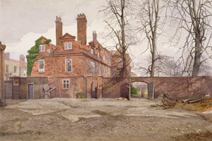 フェアファックス ハウスの南端、ハイ ストリート、パットニー、ロンドン、c1887 作： John Crowther