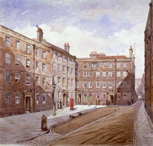 ブリック コートの眺め、ミドル テンプル、ロンドン、1882 年。