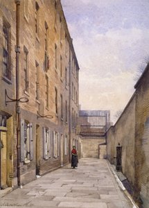 1887年、ロンドン、サザークのマーシャルゼア・プレイスの眺め 作： John Crowther