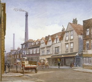 1884年、ロンドン、サザークのミント・ストリートの眺め 作： John Crowther