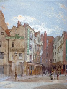 ウッズホテルの眺め、ポルトガルストリート、ウェストミンスター、ロンドン、c1880 作： John Crowther