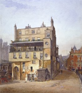 1882年、ロンドン、ウェストミンスター、セシル・ストリートの家の眺め 作： John Crowther