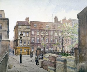 シティ・オブ・ロンドン、グレート・セント・ヘレンの建物の眺め（1888年）。                    作： John Crowther