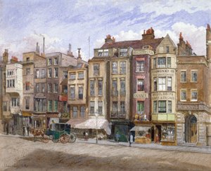 ストランドの商業施設の眺め、ウェストミンスター、ロンドン、1881年。 作： John Crowther