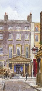 1882年、ロンドン、ウェストミンスター、ディーン・ストリートにあるニュー・ロイヤルティ・シアターの眺め 作： John Crowther