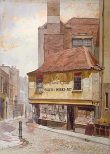 オールド キュリオシティ ショップの眺め、ポーツマス ストリート、ウェストミンスター、ロンドン、1879 年 作： John Crowther