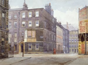 ハワード・ストリートとノーフォーク・ストリートの交差点の眺め、ロンドン、1880年 作： John Crowther