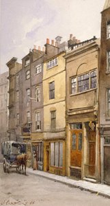1888年、ロンドン、シルバー・ストリートの教区書記官ホールの眺め 作： John Crowther