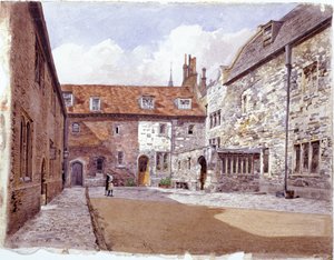 ウォッシュ ハウス コート、チャーターハウス、ロンドン、1884 年 作： John Crowther