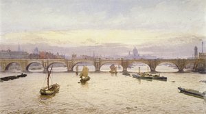 ウォータールー橋、ロンドン、1888 作： John Crowther