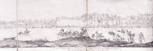 ベナレス市のパノラマビュー、1827年 作： John Dalrymple