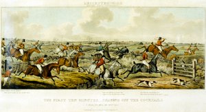 The First Ten Minutes, The Leicestershires, Henry Alken (1785-1851) 1825年 (カラーエングレーヴィング) 作： John Dean (after) Paul
