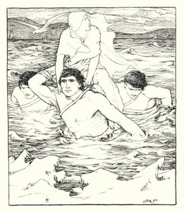 ディアドラの物語』挿絵（リトグラフ） 作： John Dickson Batten