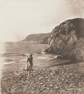 1853-56年の「風と波」。 作： John Dillwyn Llewelyn