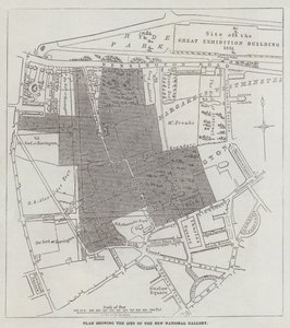 新国立美術館のサイトを示す計画 作： John Dower