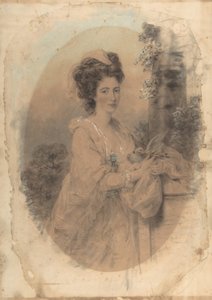 イザベラ・ハンター、芸術家のいとこ、1781年。 作： John Downman