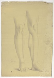 立像のアンティーク像の後の足 作： John Downman
