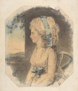 ジェームズ・クルイックシャンクの唯一の妹、ミス・メアリー・クルイックシャンク、1781年。 作： John Downman