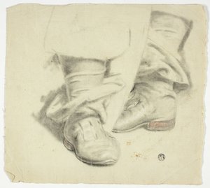 17世紀の立像のブーツ 作： John Downman