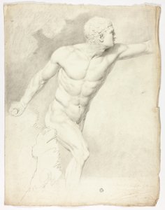 ローマの像からのボルゲーゼ剣闘士 作： John Downman