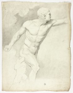 ローマの像からのボルゲーゼ剣闘士 作： John Downman
