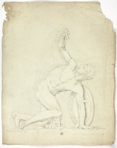 ローマの像からの負傷した戦士 作： John Downman