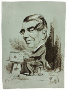 ピアノ弾きの風刺画 作： John Doyle