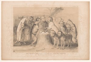 Pact tussen de wolven en de schapen 羊とオオカミの間の条約。 Les Loups et les Brevis of Granville (オブジェクトのタイトル) の後 HB Sketches (オブジェクトのシリーズ タイトル) 作： John Doyle