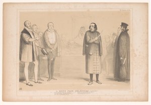 Spotprent は Disraeli als Shylock に会いました シェイクスピアのシーン (圧縮!) (オブジェクトのタイトル) HB Sketches (オブジェクトのシリーズ タイトル) 作： John Doyle