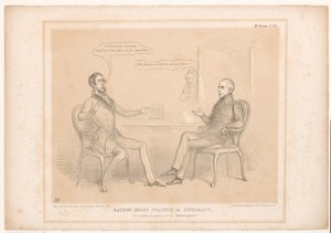 Spotprent op koninklijke huwelijken 外交のかなり鋭い練習、またはEntente Cordialeの奇妙なイラスト（オブジェクトのタイトル） HB Sketches (オブジェクトのシリーズ タイトル)