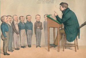 アイルランドの家庭教師、1836年。 作： John Doyle