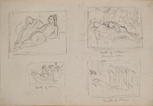 アドニスの死（鉛筆 作： John Duncan